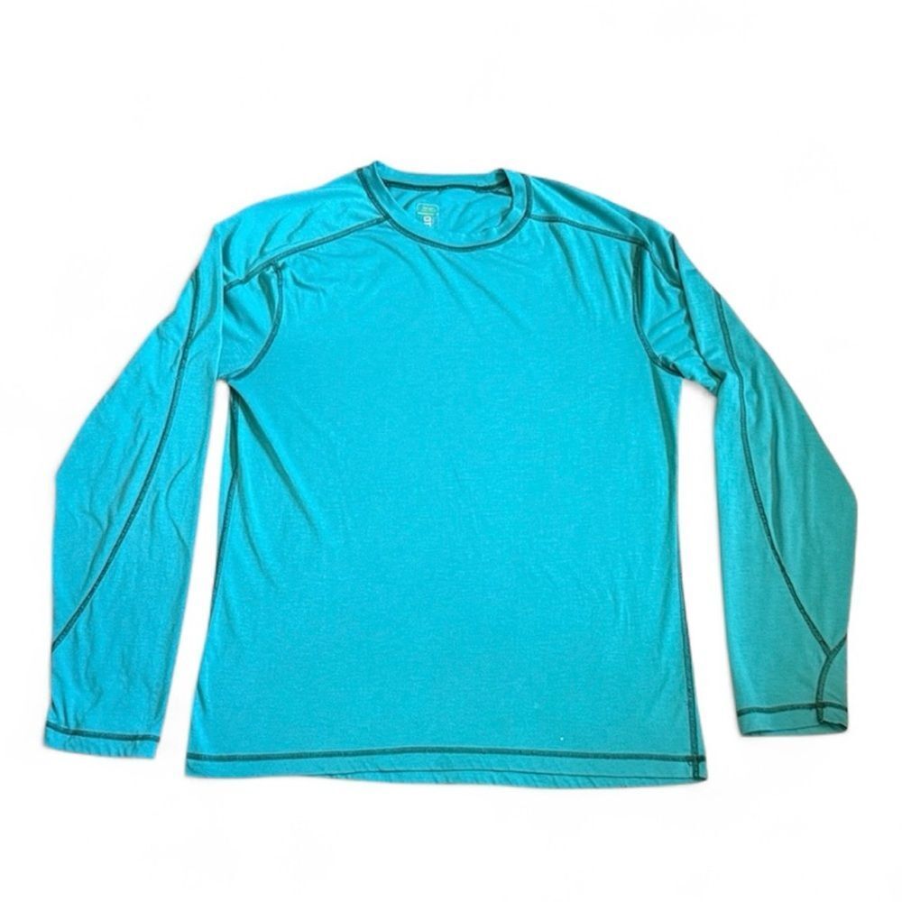Stio See Info Turquoise Long Sleeve Top Men’s L